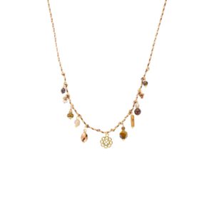 Biba ketting 61660mix01 bruin