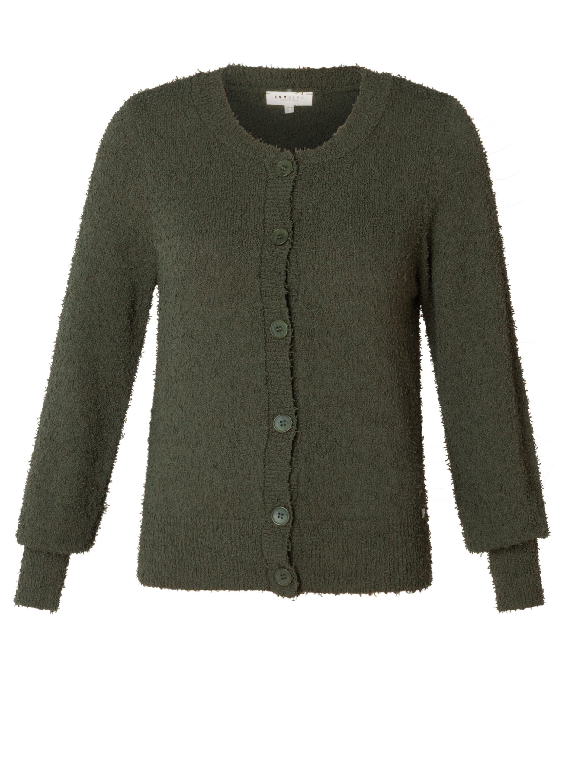 IVY BEAU silke vest olive