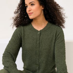 Alternative view of IVY BEAU silke vest olive